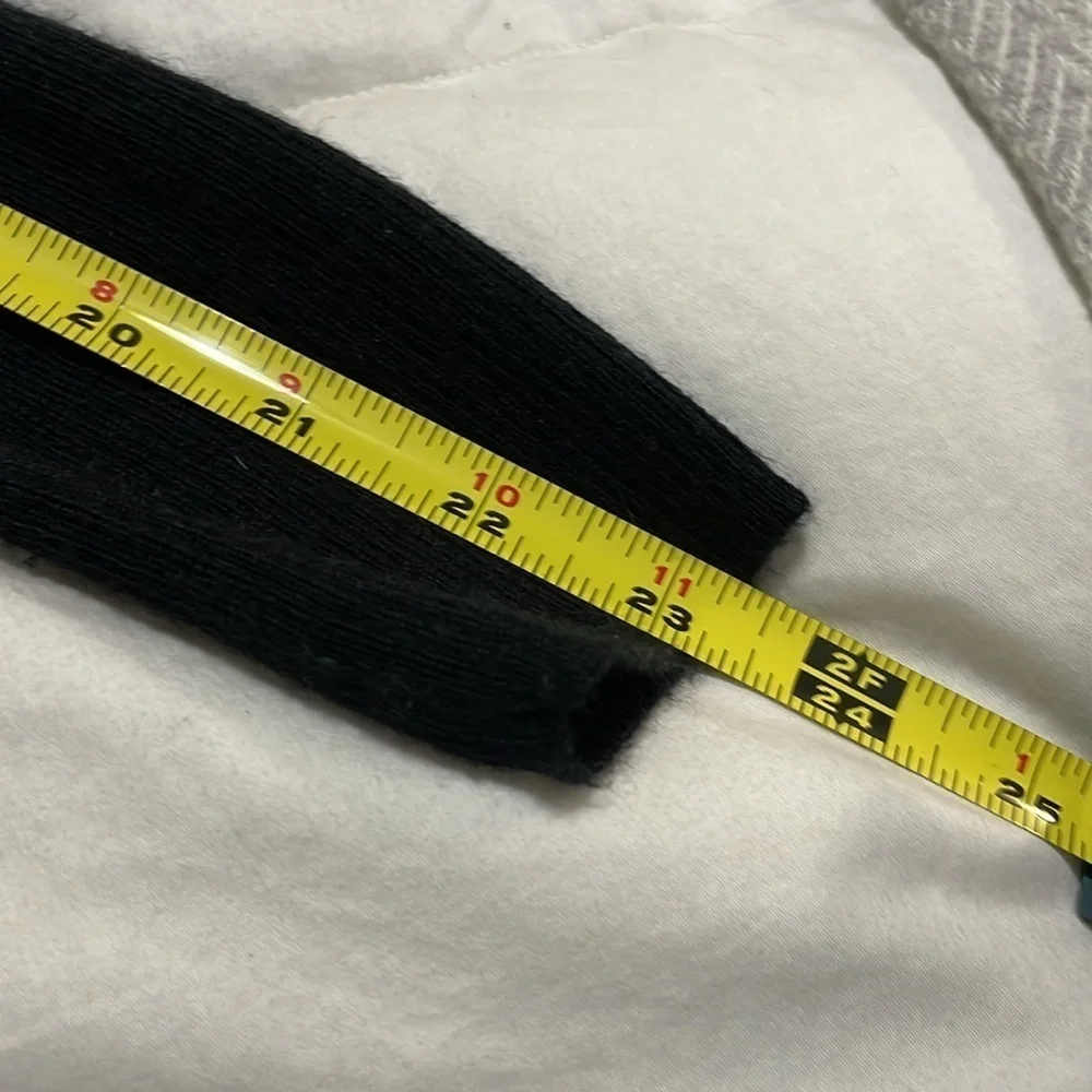 TAHARI | Long | Cowl Neck | 100% ExtraFine Merino Wool | Black | Sweater| Size S - Picture 14 of 15